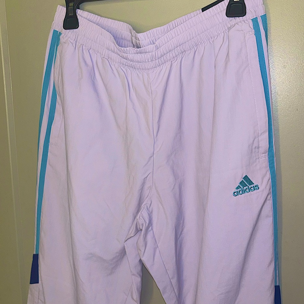 lilac adidas joggers